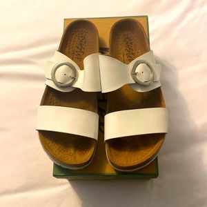 White every day sandals